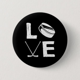 Fun Hockey Design For Kids Men Women Ice Hockey Pl Button