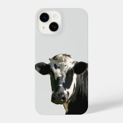 Fun Holstein Cow Dairy Farm Animal Humor iPhone 14 Case