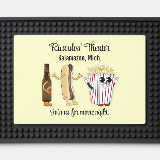 Fun Home Movie Theater Food Mascots Bar Mat