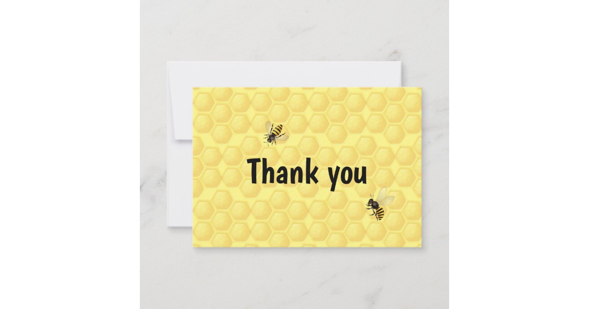 Fun Honey Bee Apiary Hive Thank You | Zazzle