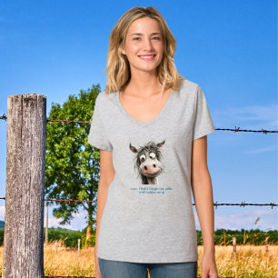 Fun Horse Goofy Worried T-Shirt
