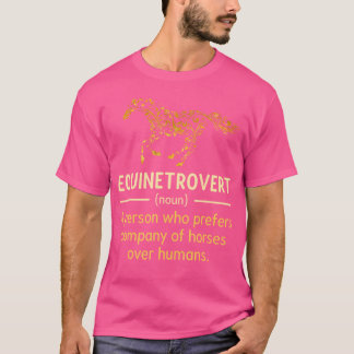 Fun Horse Lover Humor Horse Definition Horse Girl T-Shirt