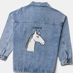Fun Horse Personalized Denim Jacket