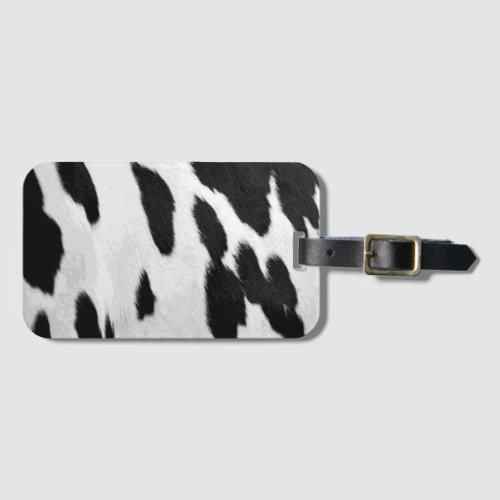 Fun Hostein Cowhide Look Luggage Tag