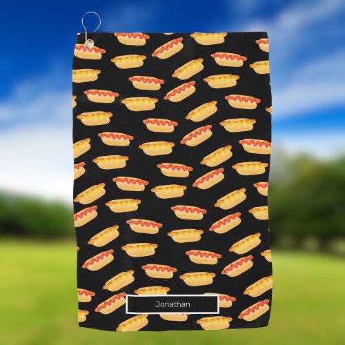 Fun Hot Dogs Golf Towel