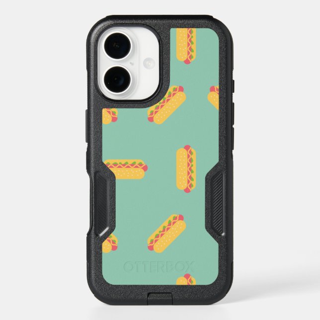 Fun Hot Dogs Pattern Otterbox iPhone Case (Back)