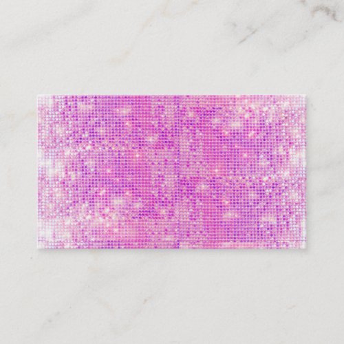 Fun Hot Pink and Purple Sparkly Sequins Business Card