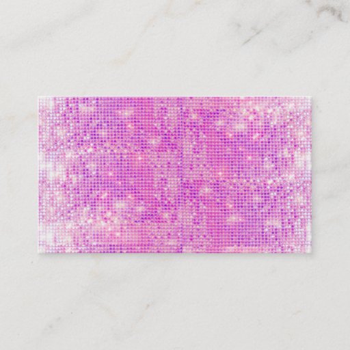 Customizable Fun Hot Pink and Purple Sparkly Sequins Business Card