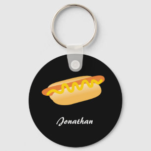 Fun Hotdog Keychain