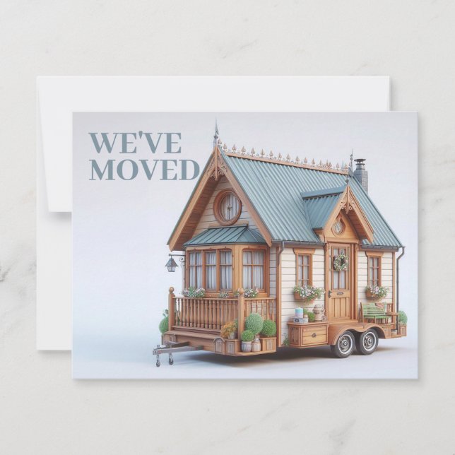 FUN HOUSE ON WHEELS, WE'VE MOVED Invitation (Front)