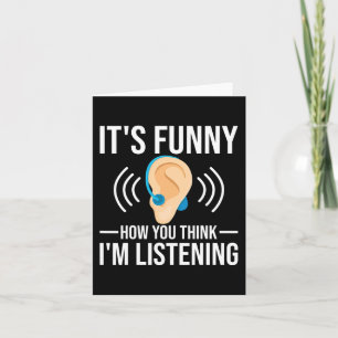 Fun How You Think Deaf Deaf Awareness Card