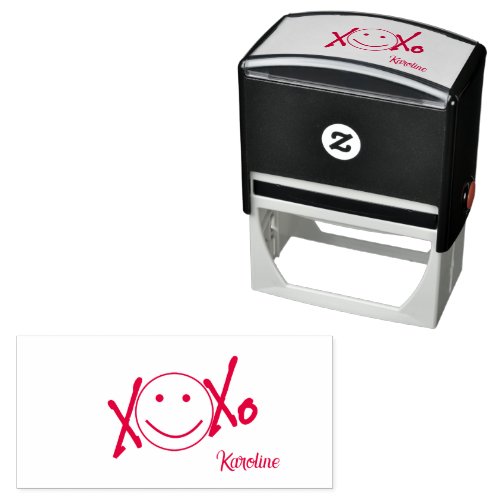 Fun Hugs Kissess XOXO Self_inking Stamp