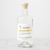 Fun Humor Novelty Rx Prescription Spoof Liquor Bot