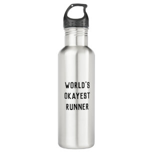 Fun Humor World's Okayest Runner Modern Type Stainless Steel Water Bottle