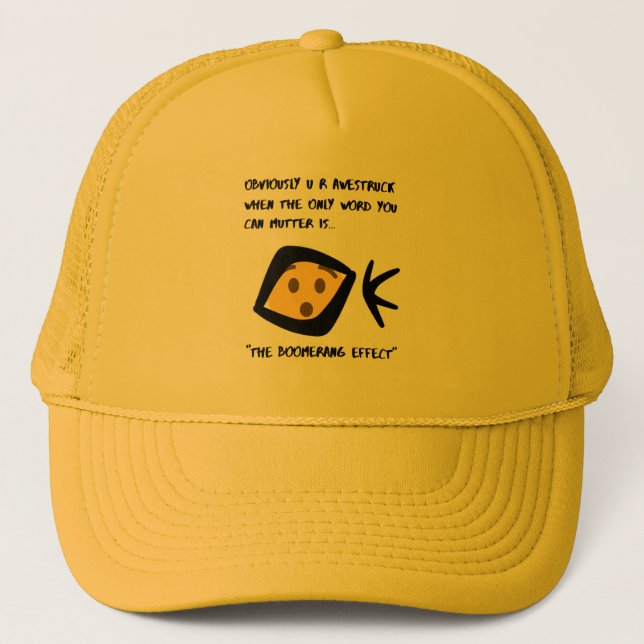 Fun Humorous Gift Boomer Trucker Hat (Front)
