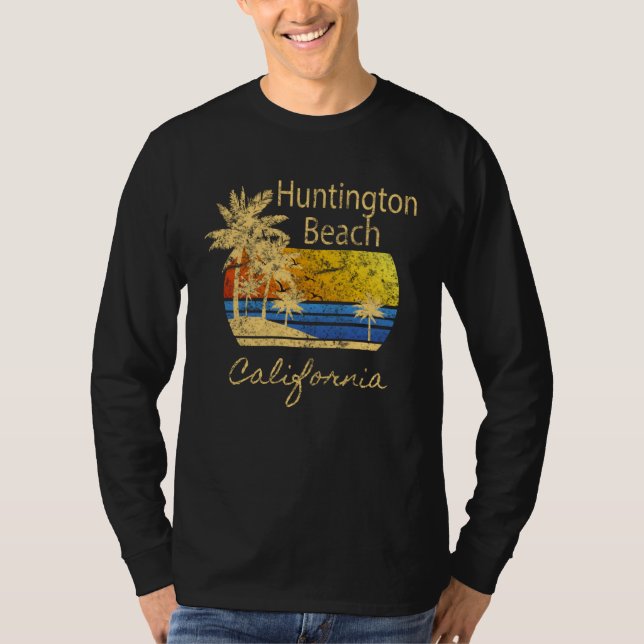 Fun Huntington Beach CA Beach  Graphic T-Shirt (Front)