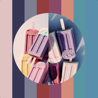 Fun I Modern Ice Cream Split Postcard