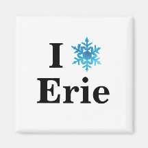 Fun I Snowflake Your City Winter Magnet