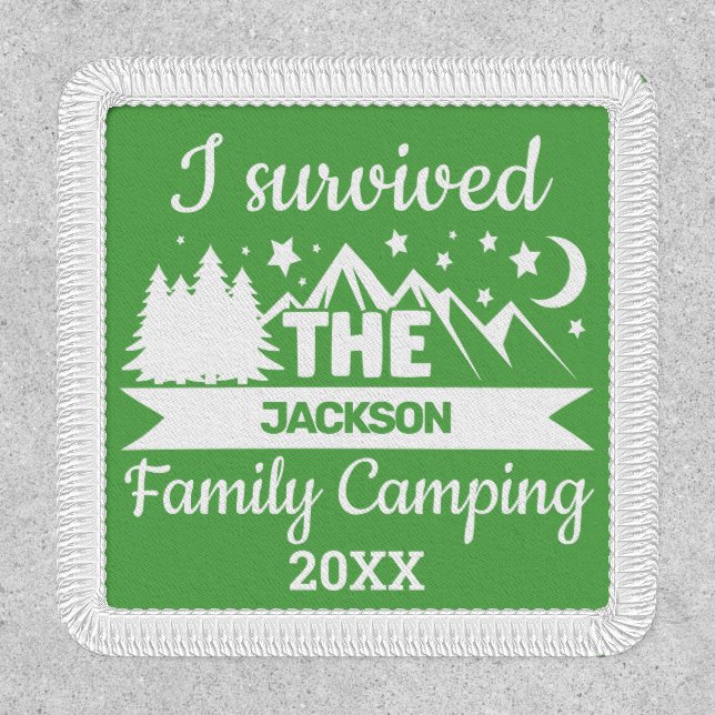 Fun I survived family camping Patch (Front)