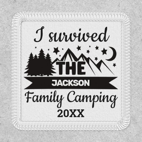 Fun I survived family camping Patch