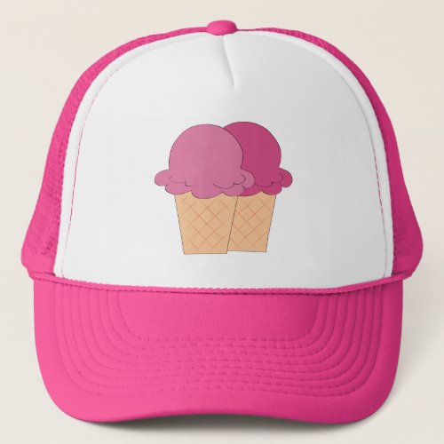 Fun Ice Cream cone Festival vendors hat