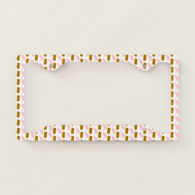 Fun Ice Cream Popsicle License Plate Frame (Front)
