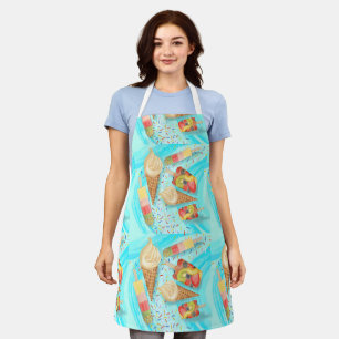 Fun ice cream & Popsicle themed apron