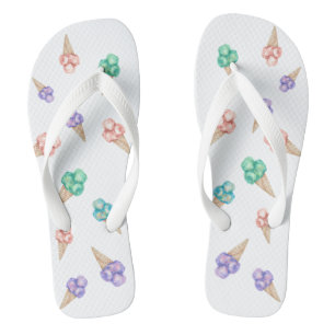 Fun Ice cream summer party favor flip flops