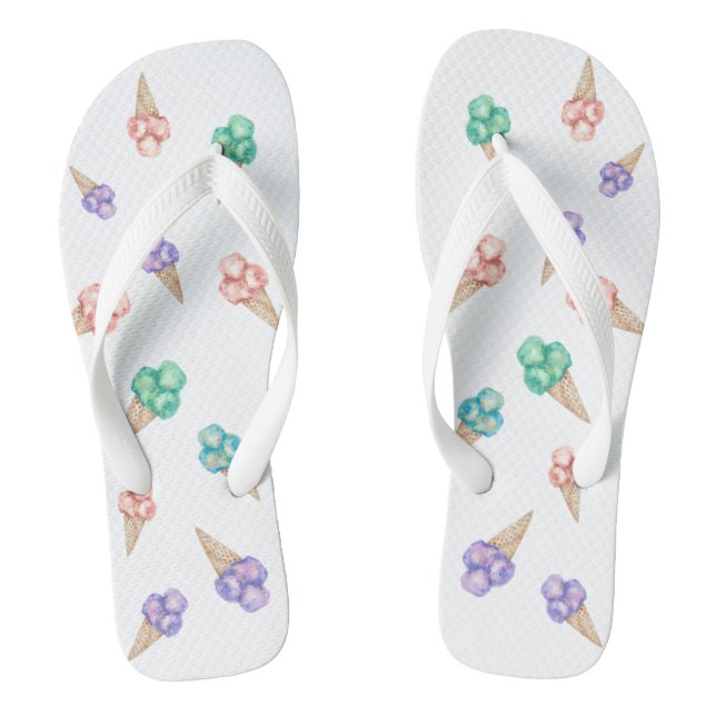Fun Ice cream summer party favor  flip flops (Footbed)