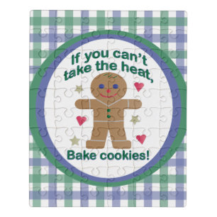 Fun "If You Can't Take the Heat" Gingerbread Man Jigsaw Puzzle