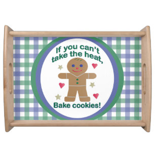 Fun "If You Can't Take the Heat" Gingerbread Man Serving Tray