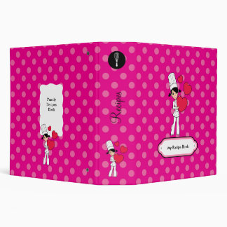 Fun Illustrated Recipe Binder for Kitchen