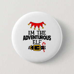 Fun Im The Adventurous Elf Costumes Christmas Fami Button
