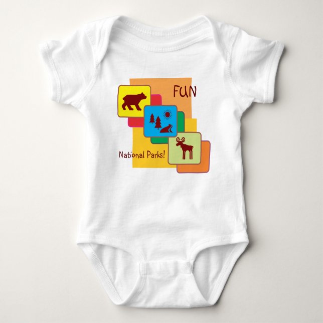 Fun in National Parks! Baby Bodysuit (Front)
