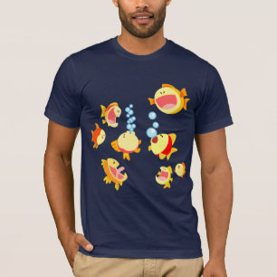 Fun in The Fish Tank cartoon T-Shirt