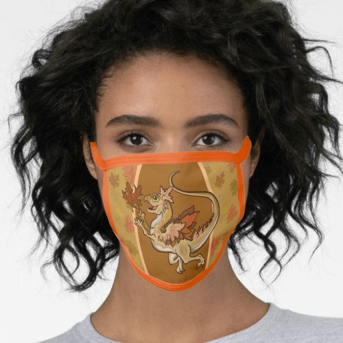Fun in the Leaves Dragon Face Mask