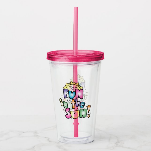 Fun in the Sun Acrylic Tumbler (Front)