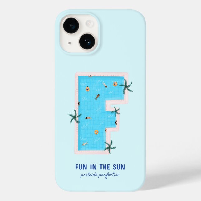 Fun in the Sun F-Shaped Pool Case-Mate iPhone Case (Back)