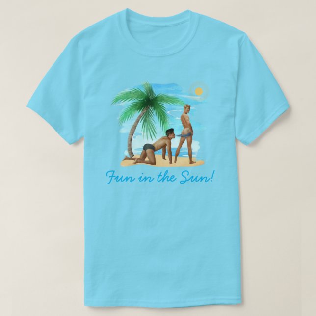 Fun in the Sun (Gay-Themed) T-Shirt (Design Front)