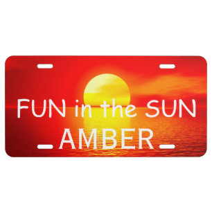 Fun in the Sun License Plate