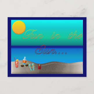 Fun In The Sun Postcard