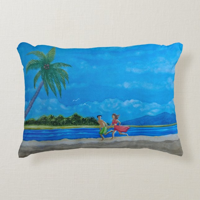 Fun in the Sun Run Accent Pillow (Front)