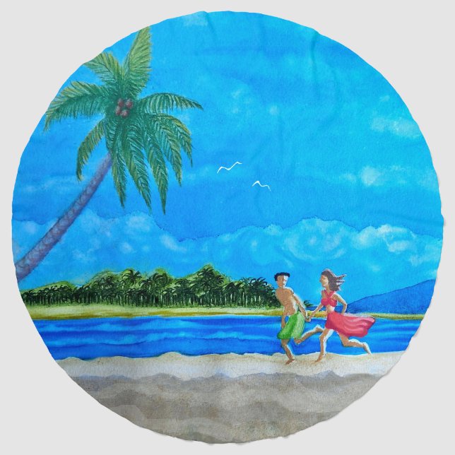 Fun in the Sun Run  Beach Towel (Front)