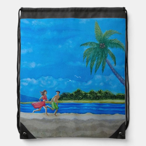 Fun in the Sun Run Drawstring Backpack