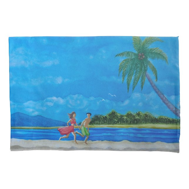 Fun in the Sun Run  Pillow Case (Front-Left)