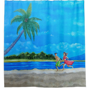 Fun in the Sun Run Shower Curtain