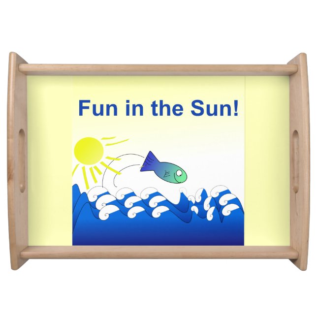 Fun in the Sun Serving Tray (Front)