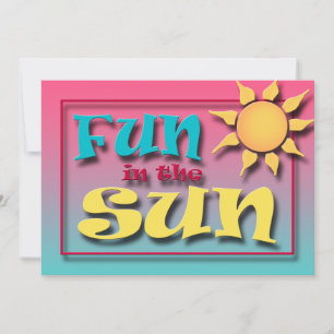 Fun in the Sun Summer Party invitations