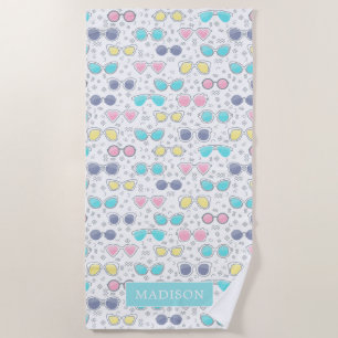 Fun in the Sun Sunglasses beach Towel