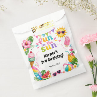 Fun in the Sun Tropical Summer Birthday Favor Bag